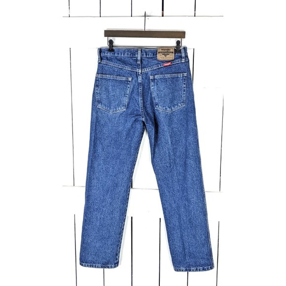 Wrangler high waisted straight leg blue denim vintage jeans - Picture 5 of 5